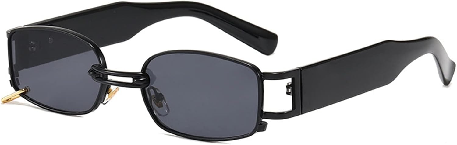 

Модные панк-солнцезащитные очки для мужчин и женщин в маленькой оправе, для использования на открытом воздухе, на пляже, декоративные (Цвет: D, Размер: Средний) MTZJH, One Color