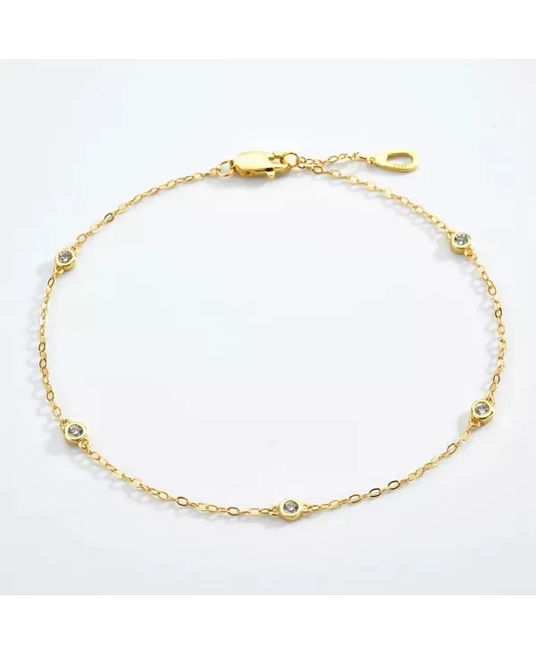 

Классический браслет с кубическим цирконием в форме космического гало Hollywood Sensation, gold