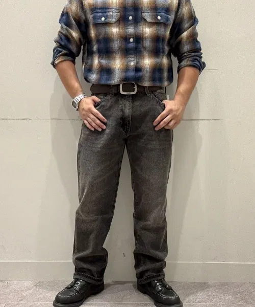 【Levi's】555 Relaxed Straight Denim (Свободные/Прямые/Повседневные/Для ежедневного использования) — фото 4