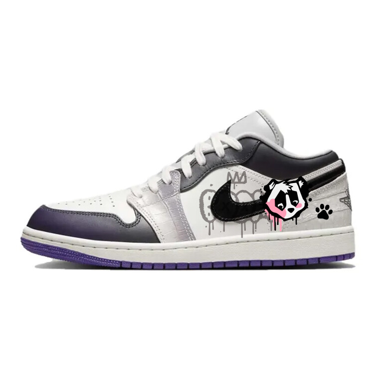 

Баскетбольные кроссовки Air 1 Vintage женские с низким верхом фиолетовый/белый Jordan