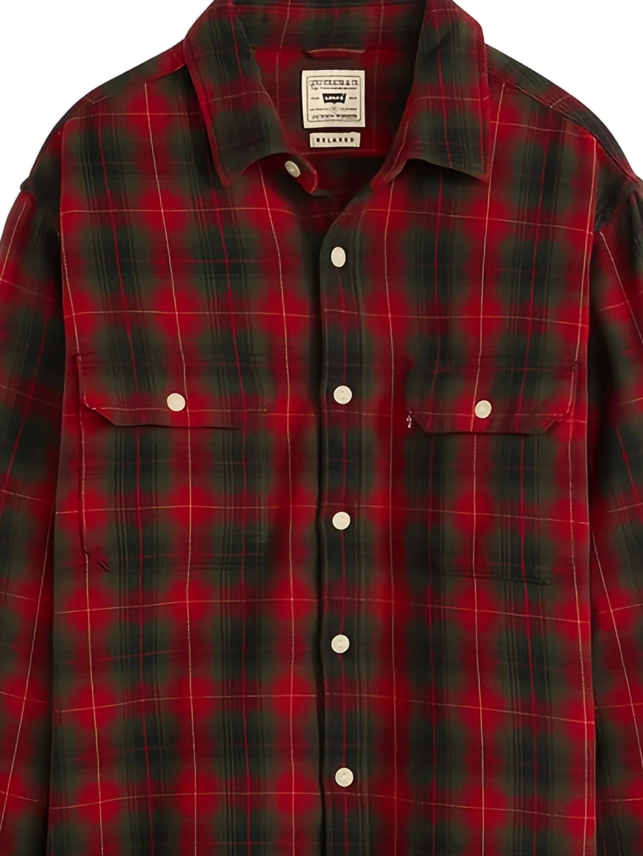 Клетчатая рубашка с длинными рукавами Levi'S, красный — фото 2