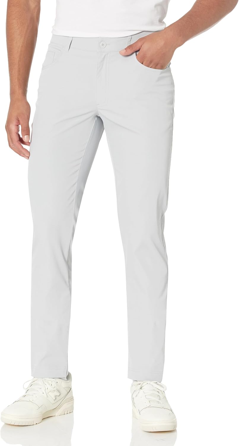 

Мужские спортивные брюки Lacoste Ultra Dry Slim Fit для гольфа, Nimbus Grey
