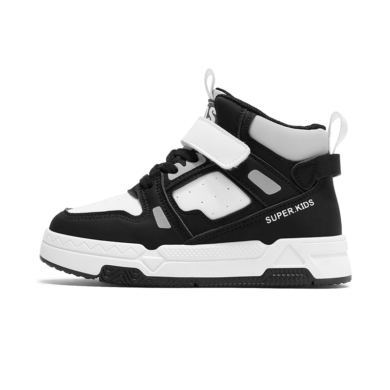 

Износостойкие высокие детские скейтерские кроссовки Kids' FIRS Kids, черный