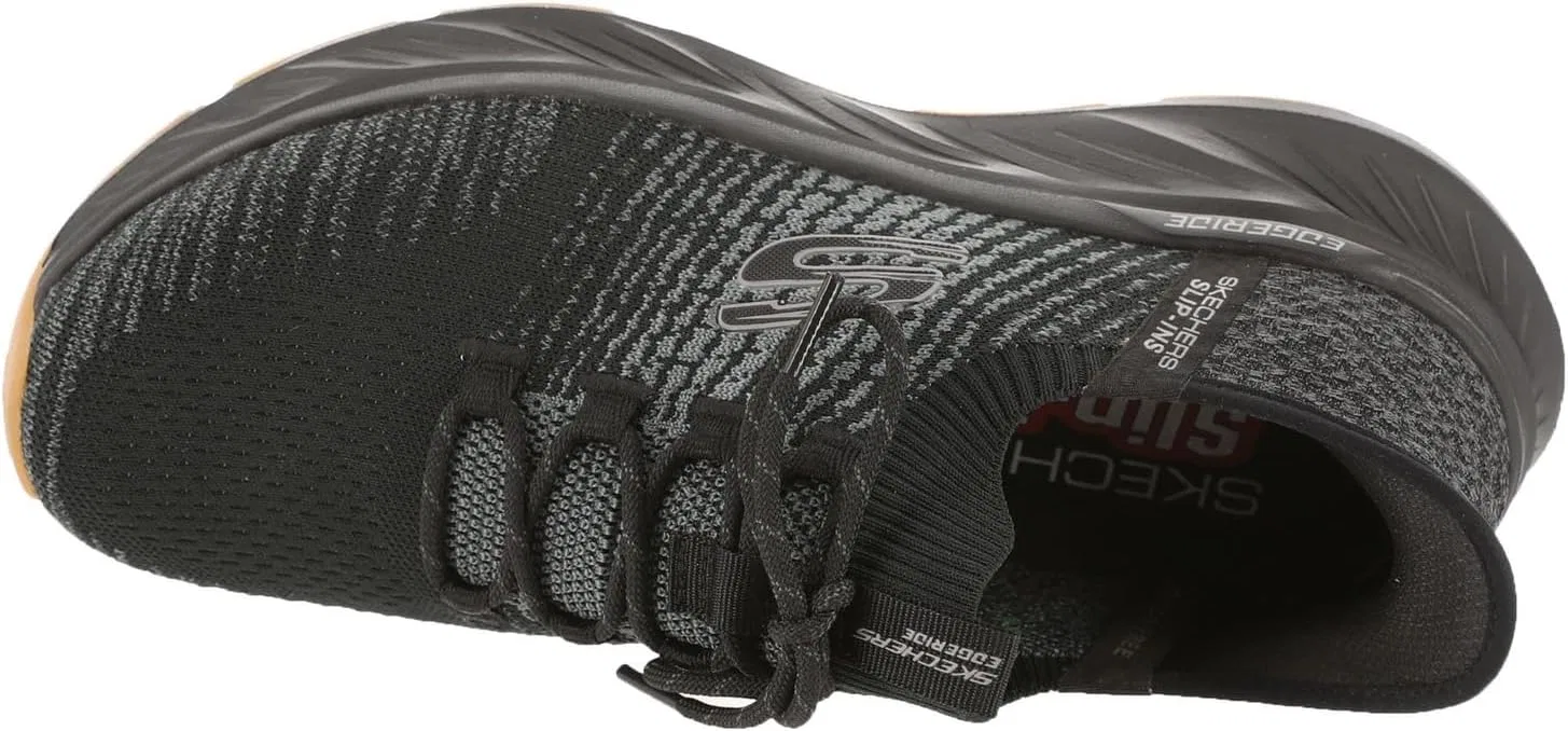 Мужские кроссовки Skechers Edgeride Raygo Hands Free без шнурков, Black — фото 2