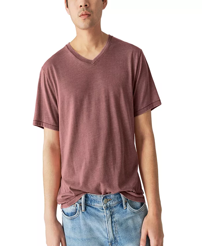 

Мужская футболка Venice Burnout с V-образным вырезом Lucky Brand, красный