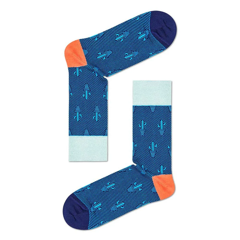 

Носки Happy Dressed Cactus Crew long, синий