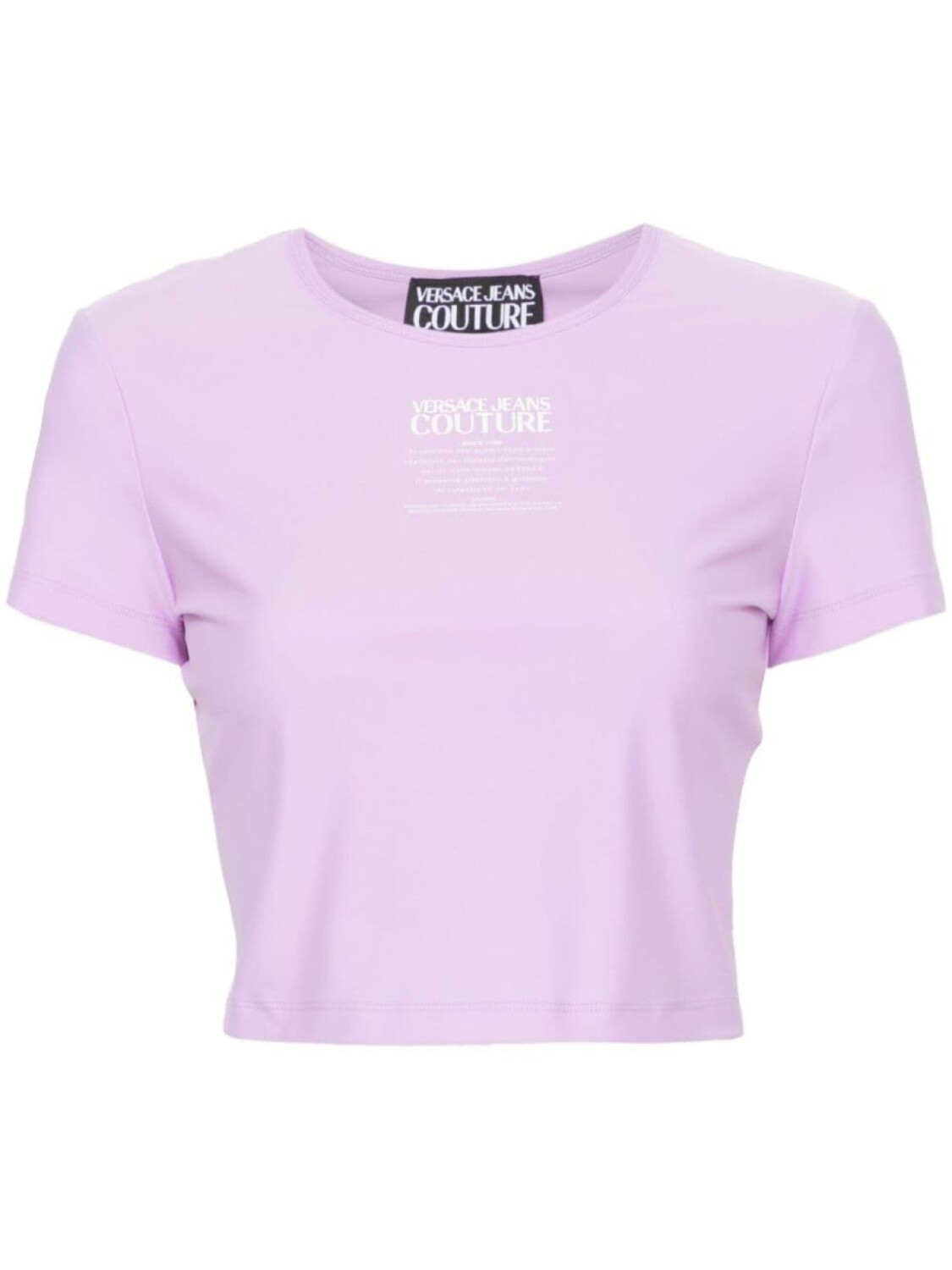 

Versace Jeans Couture укороченная футболка с логотипом, фиолетовый