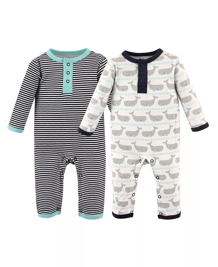

Комбинезон Hudson Cotton для мальчиков, 2 шт., цвет китовый Hudson Baby, мультиколор