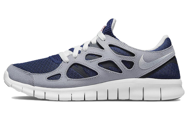 

Кроссовки для бега Free Run 2.0 мужские с низким верхом, синие/серые Nike