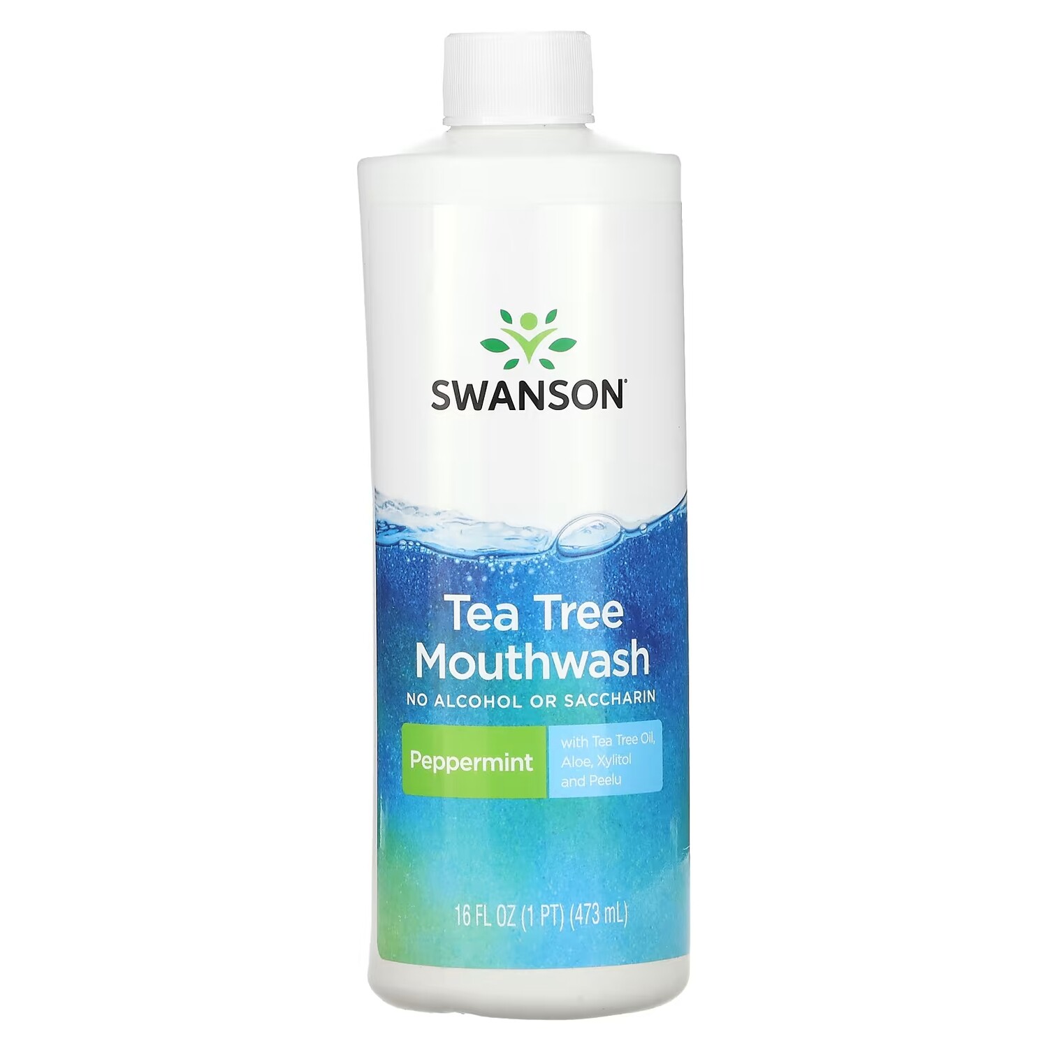 

Ополаскиватель для рта Swanson с чайным деревом, перечная мята