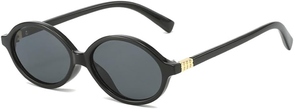 

Женские солнцезащитные очки овальной формы, защита от УФ-излучения UV400, винтажные, с прозрачными линзами цвета океана, мужские солнцезащитные очки в стиле панк LANGSER, Black Gray