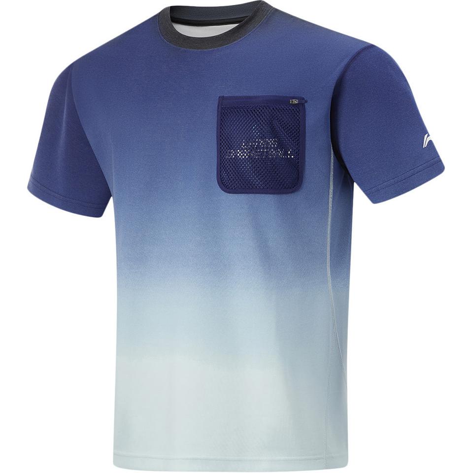 

LINING Футболка мужская Professional Basketball Series с изображением синего градиента