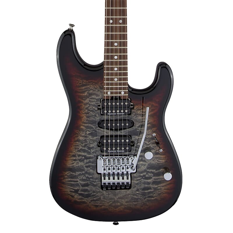 

Электрогитара Charvel MJ San Dimas Style 1 HSH FR PF QM - Pau Ferro Fingerboard, Midnight Glow
