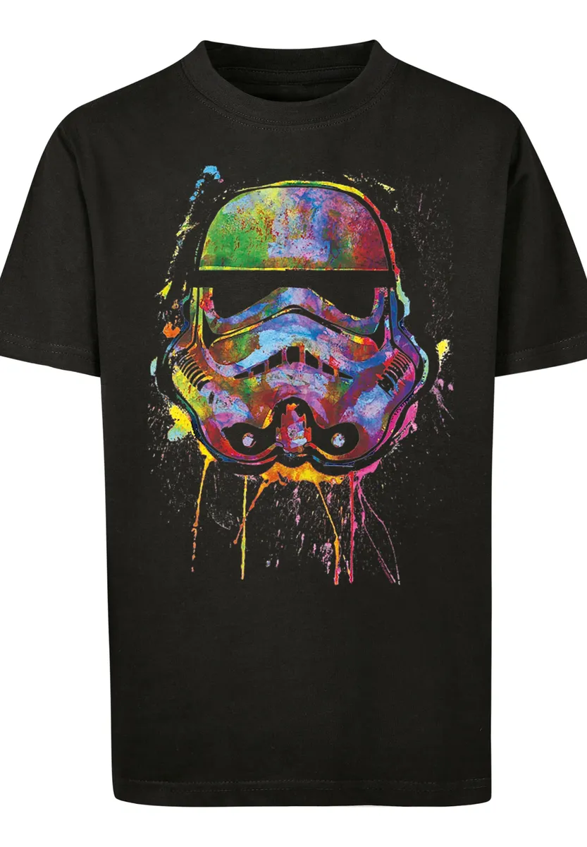 

F4NT4STIC Рубашка с коротким рукавом "F4NT4STIC Kids Stormtrooper Paint Splatter with Kids Basic Tee", черный