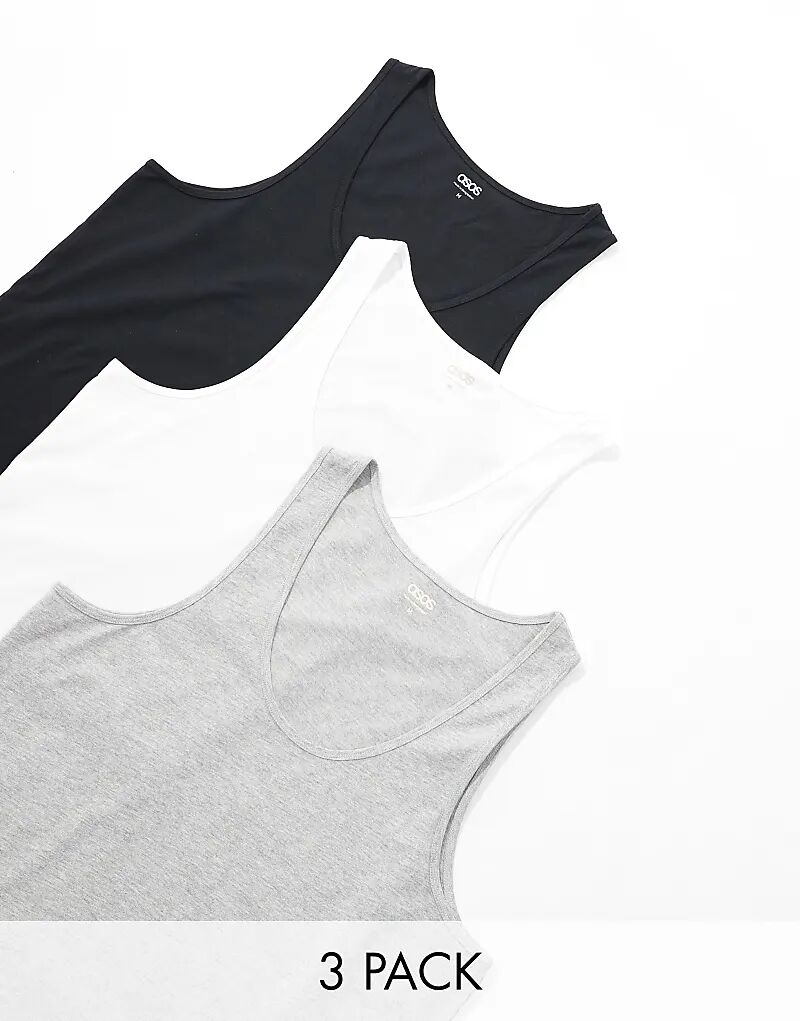 

3 комплекта топов разных цветов ASOS DESIGN