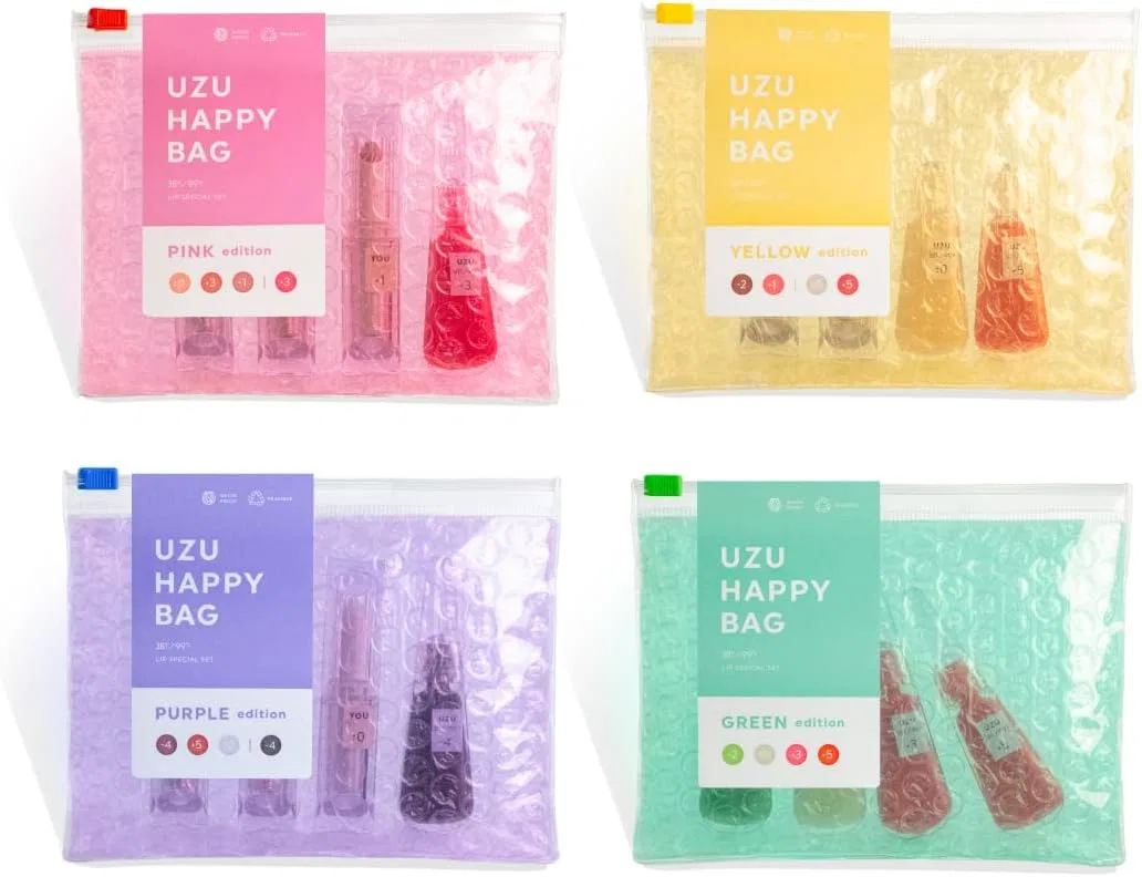 Набор блесков для губ UZU Happy Bag Purple Edition 4 предмета