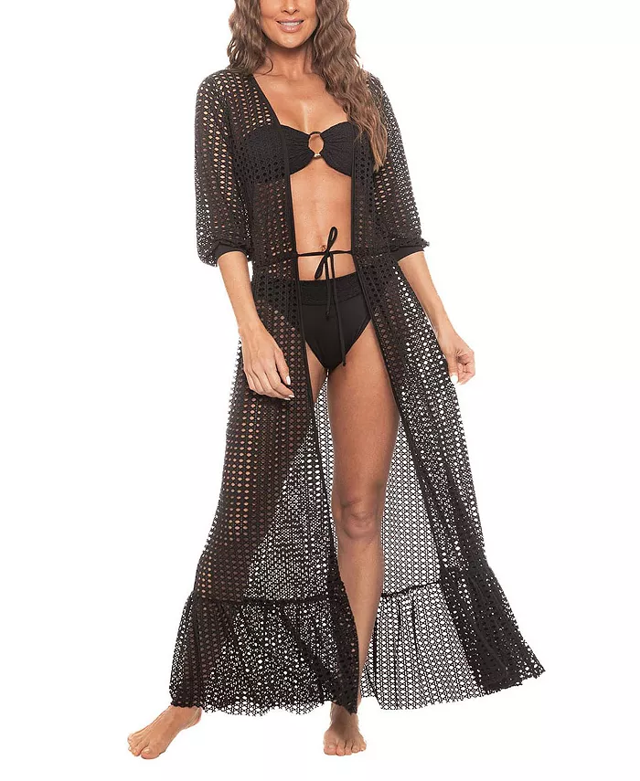 

Женская сетчатая накидка-пылезащита Guria Beachwear, черный