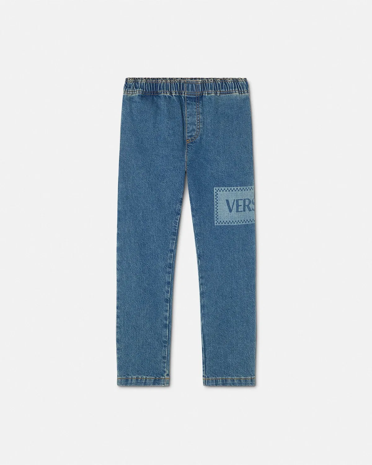 Детские джинсы с винтажным логотипом 90-х VERSACE, синий