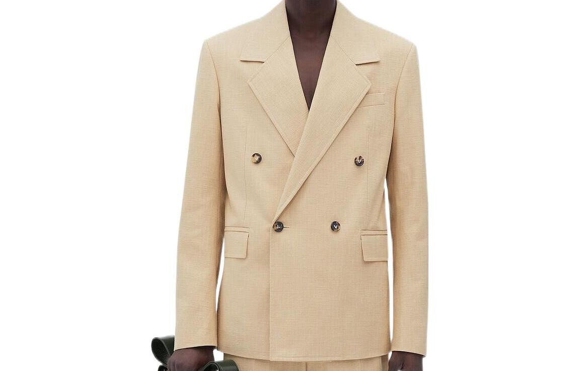 

Деловой костюм мужской бежевый Bottega Veneta, бежевый