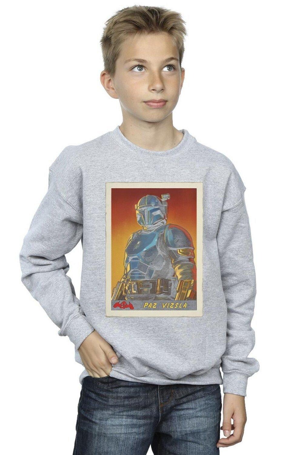 

Толстовка с картой Mandalorian Paz Vizla Card Star Wars, серый