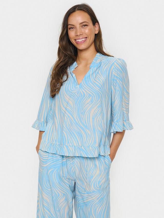 

Топ Jessica с абстрактным принтом Saint Tropez, Blue/Multi