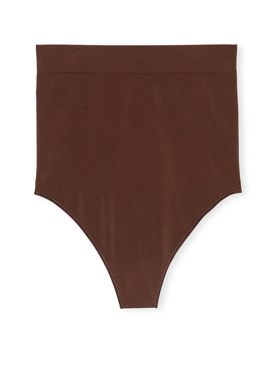 Трусики-стринги с высокой талией SeamlessShaping Victoria'S Secret, цвет Ganache — фото 4