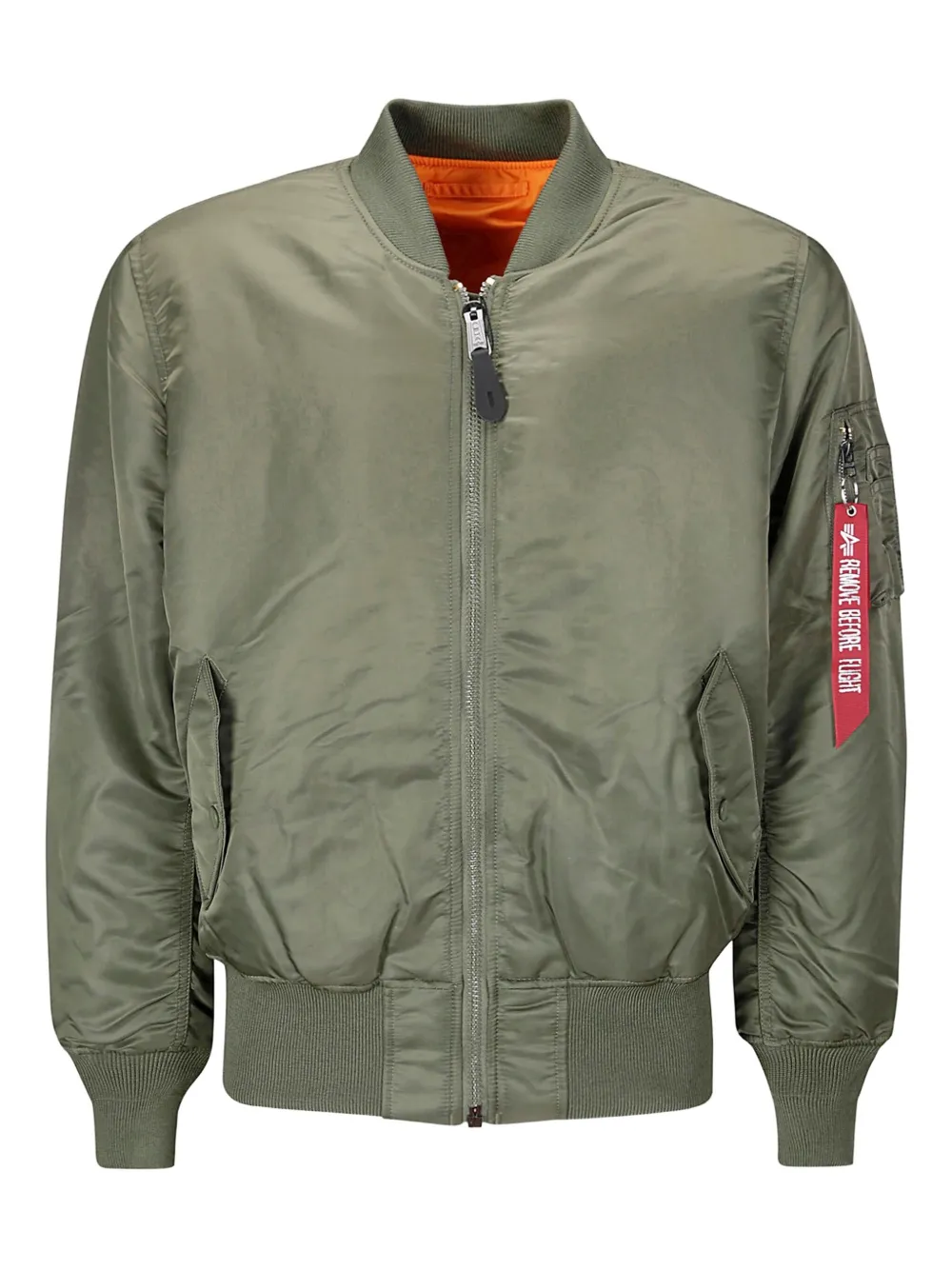 

Бомбер MA-1 Heritage на молнии Alpha Industries, зеленый