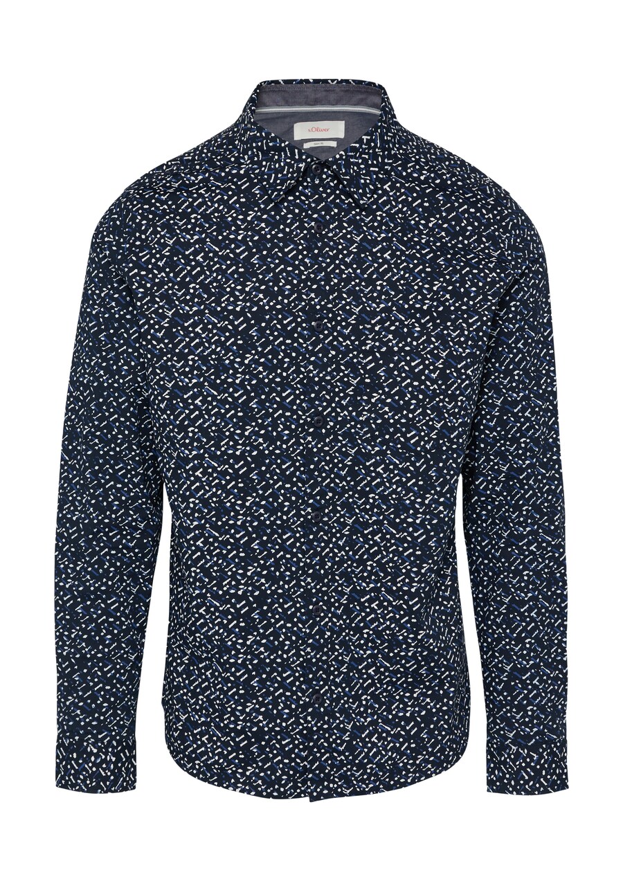 

Рубашка Slim Fit на пуговицах s.Oliver, Navy