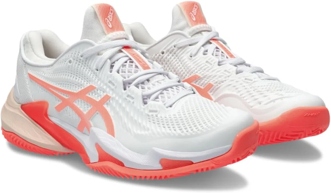 Теннисные туфли ASICS Court FF 3 Clay, белый/Sun Coral — фото 2