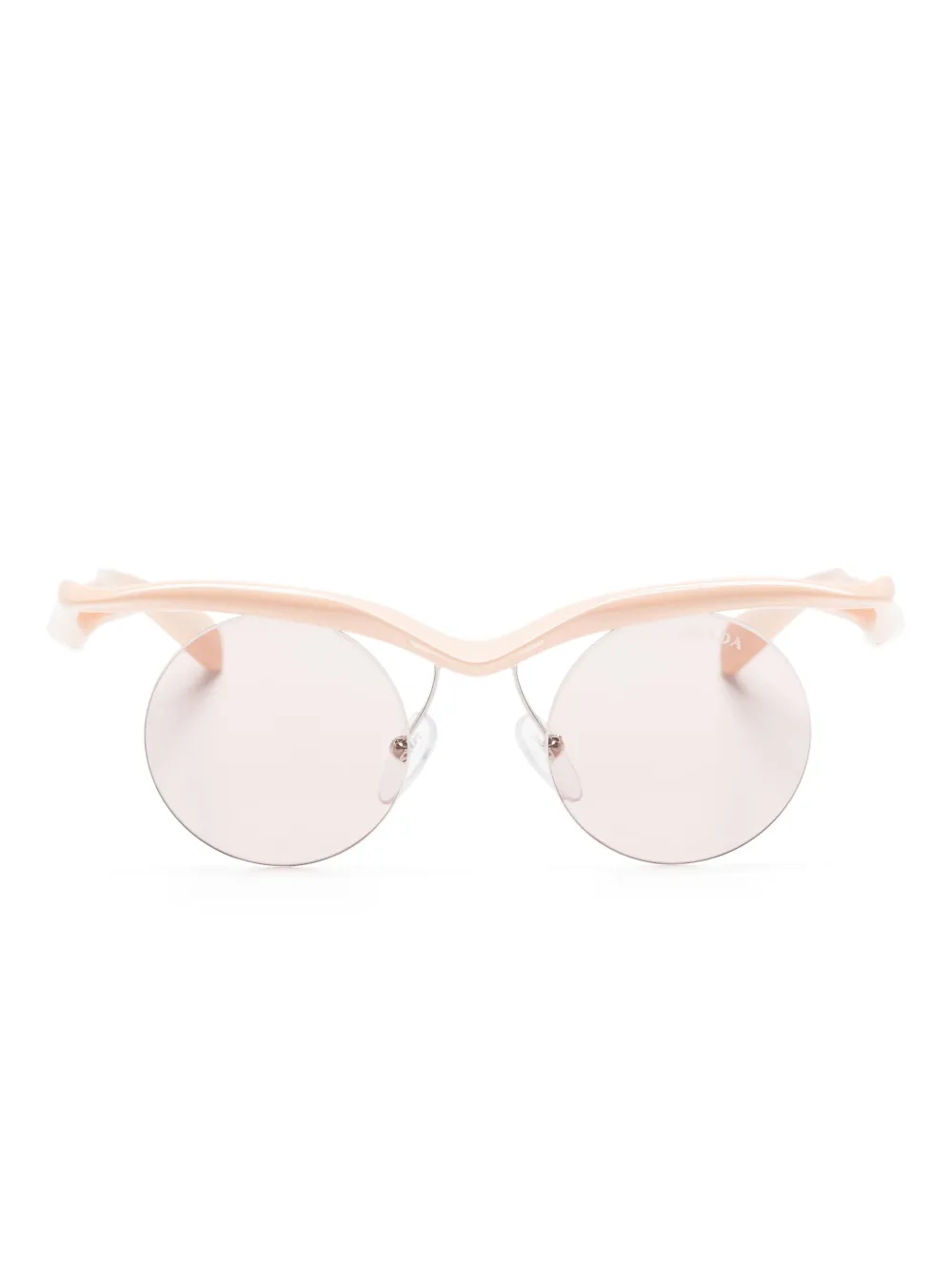 

Солнцезащитные очки Runway в полуободковой оправе Prada Eyewear, нейтральный