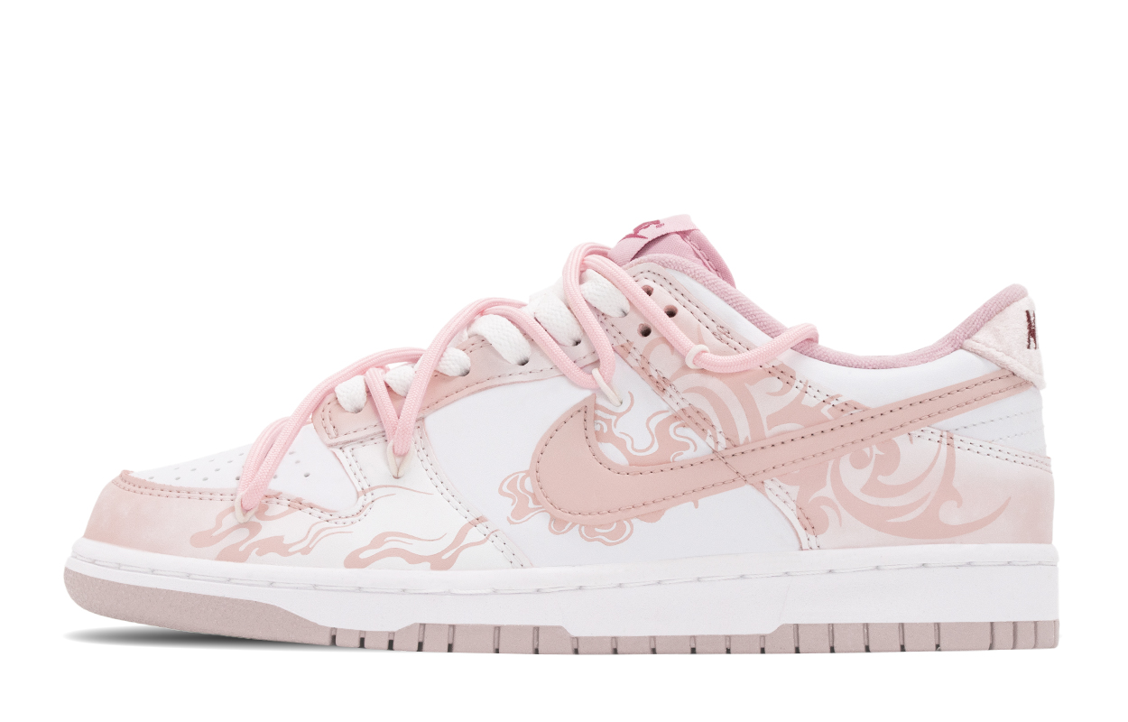 

Nike Детские скейтбордистские кроссовки Dunk Mountain And Sea System, Nine Tailed Fox, износостойкие, розово-белые