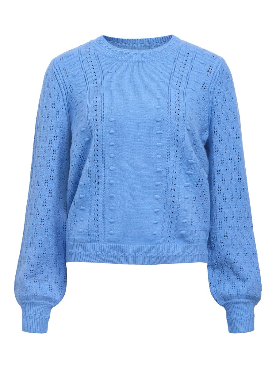 

Тонкий вязаный свитер OBJECT Sweater OBJInge, королевский синий