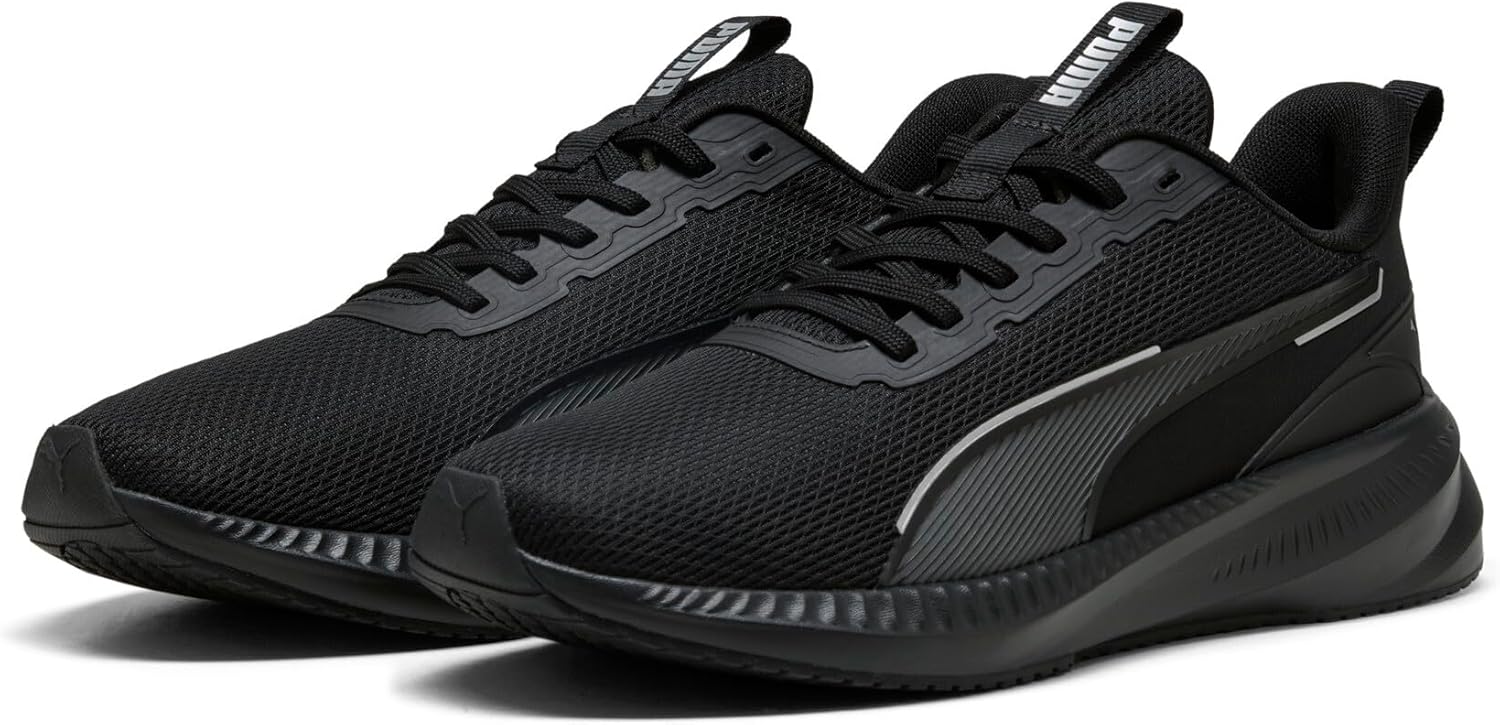 Кроссовки PUMA Unisex-Adult Flyer Lite 3, черный/серебряный — фото 2