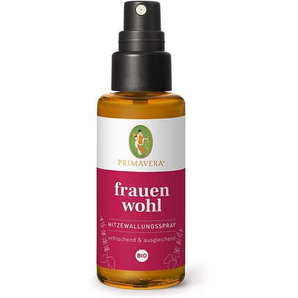 

PRIMAVERA Frauenwohl Hitzewallungsspray Bio 50ml - освежающий и балансирующий спрей для тела с цветочным ароматом - веганский