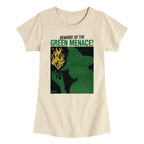 

Футболка с принтом Wicked for good beware of the green menace! для девочек 7-16 лет Licensed Character, Birch