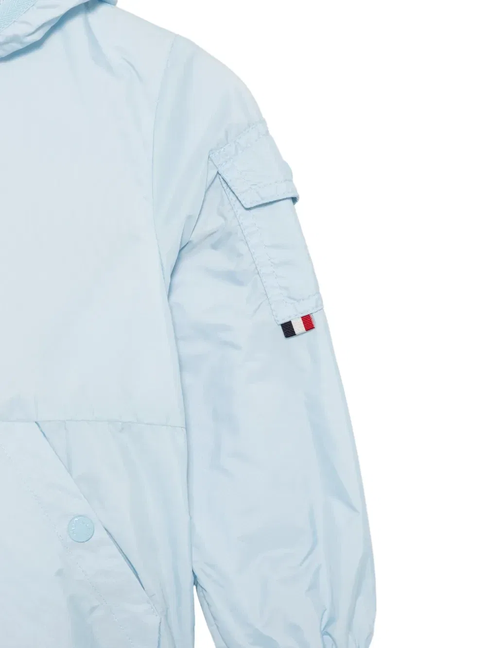 Куртка с капюшоном на молнии Moncler Enfant, синий — фото 3