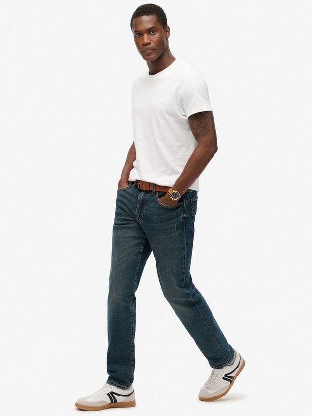 Винтажные джинсы прямого кроя Slim Straight Superdry, Viper Vintage Indigo — фото 3