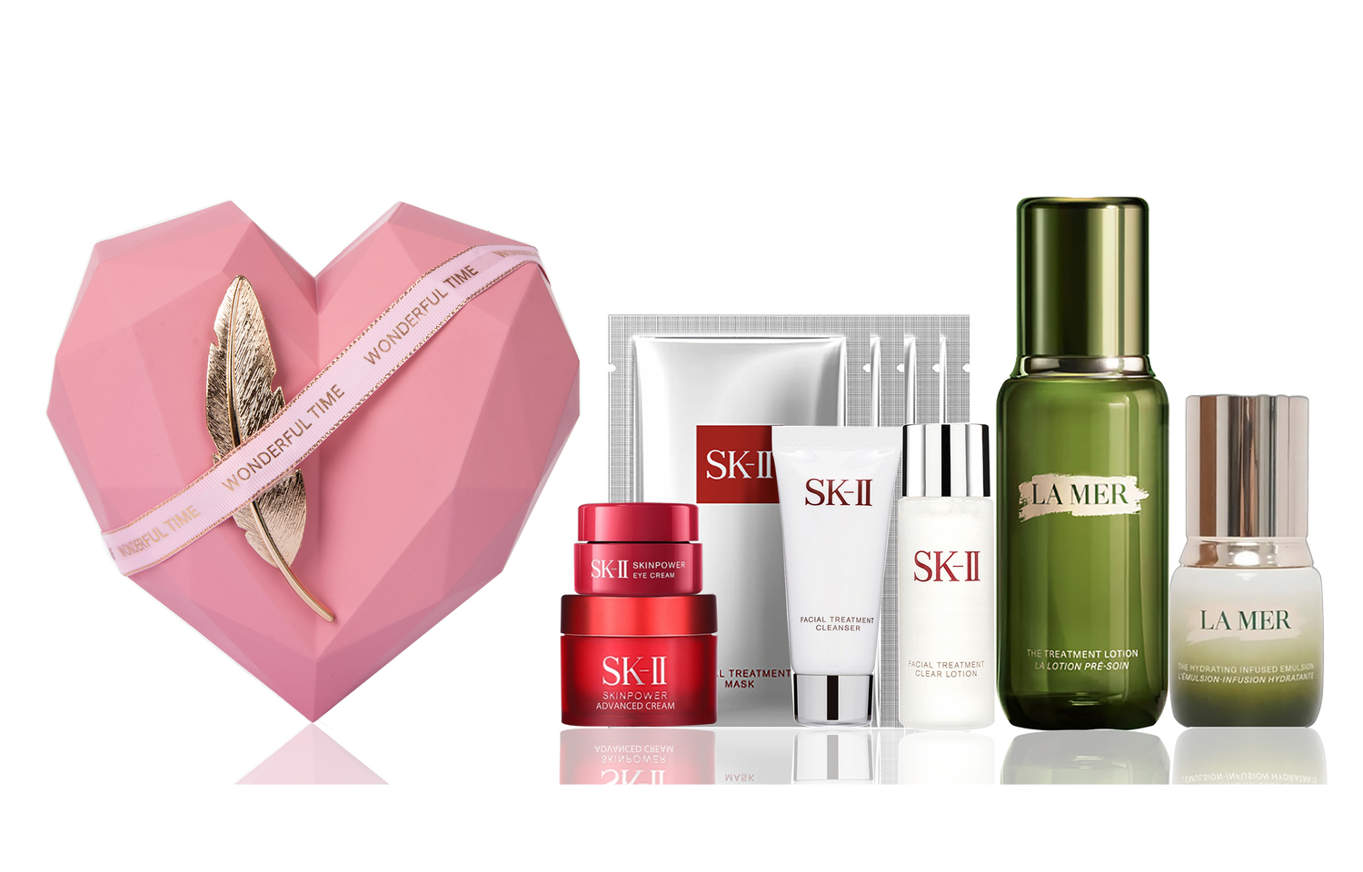 

LA MER HAILANZHIMI эссенция-лосьон Luxury Heartbeat Pink Gold подарочный набор средства для ухода успокаивающие подтягивающие увлажняющие восстанавливающие