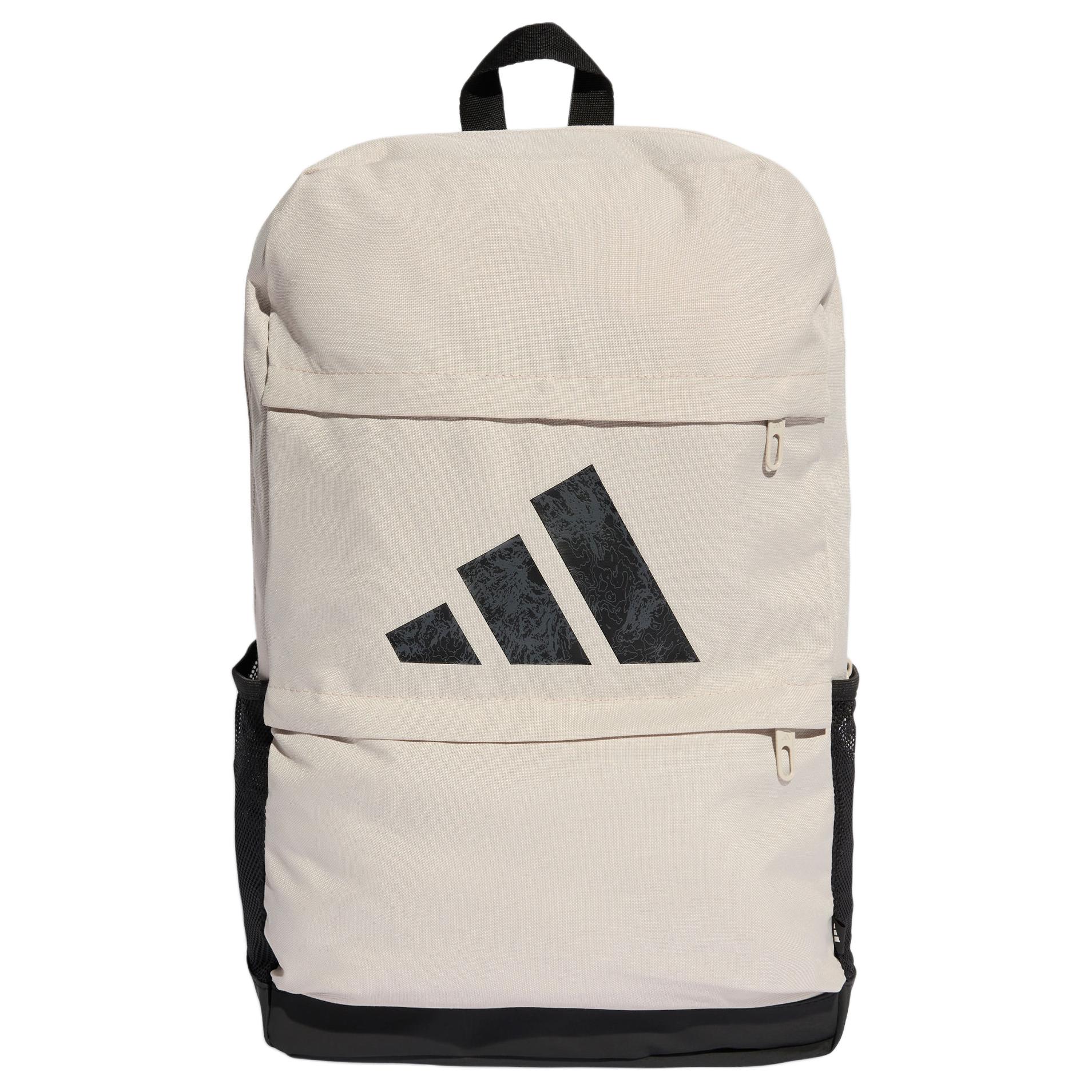 

Adidas Переработанный полиэстеровый рюкзак унисекс бежевый и черный, Beige & Black
