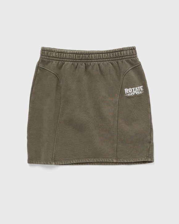 

Юбка Rotate Birger Christensen Enzyme Sweat Mini Skirt, цвет sea turtle