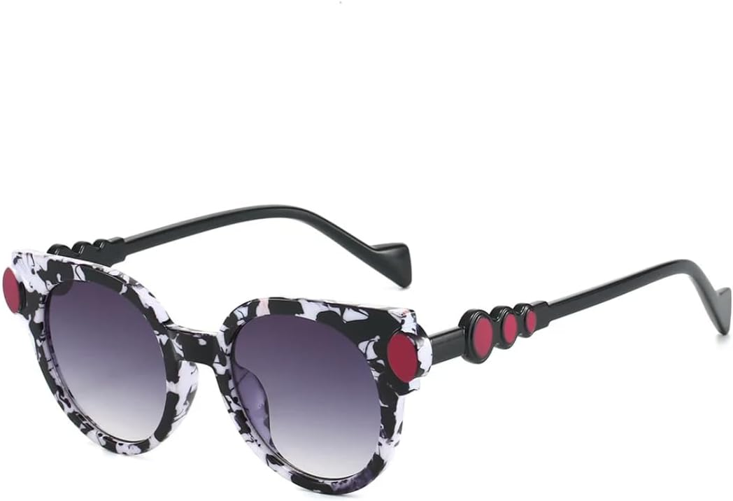 

Ретро-солнцезащитные очки «кошачий глаз» для женщин, модный тренд, леопардовый принт, солнцезащитные очки для мужчин с защитой от УФ-излучения UV400 TKKTLLT, White Leopard Black