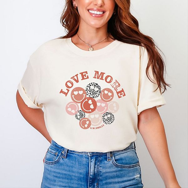 

Футболка SWSmiley love more smiley faces Simply Sage Market, Ivory, Зеленый, Футболка SWSmiley love more smiley faces Simply Sage Market, Ivory
