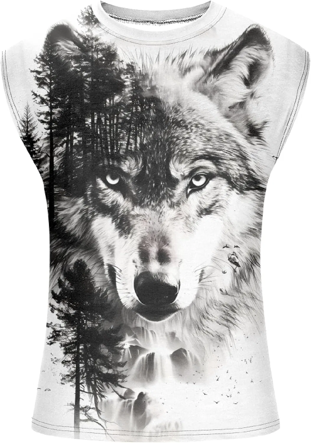Майка с принтом Wolfface — фото 3