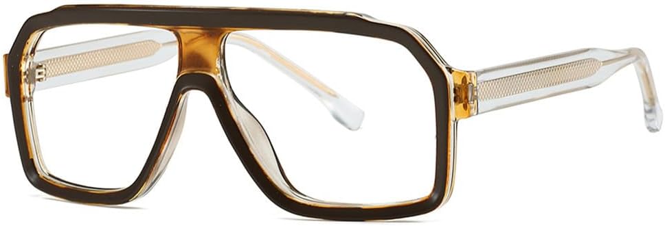 

Солнцезащитные очки UV400 - увеличенного размера, в стиле панк, с градиентным переходом цвета, для женщин и мужчин, для бега и занятий спортом на открытом воздухе UYPTK, Tea Marble Clear