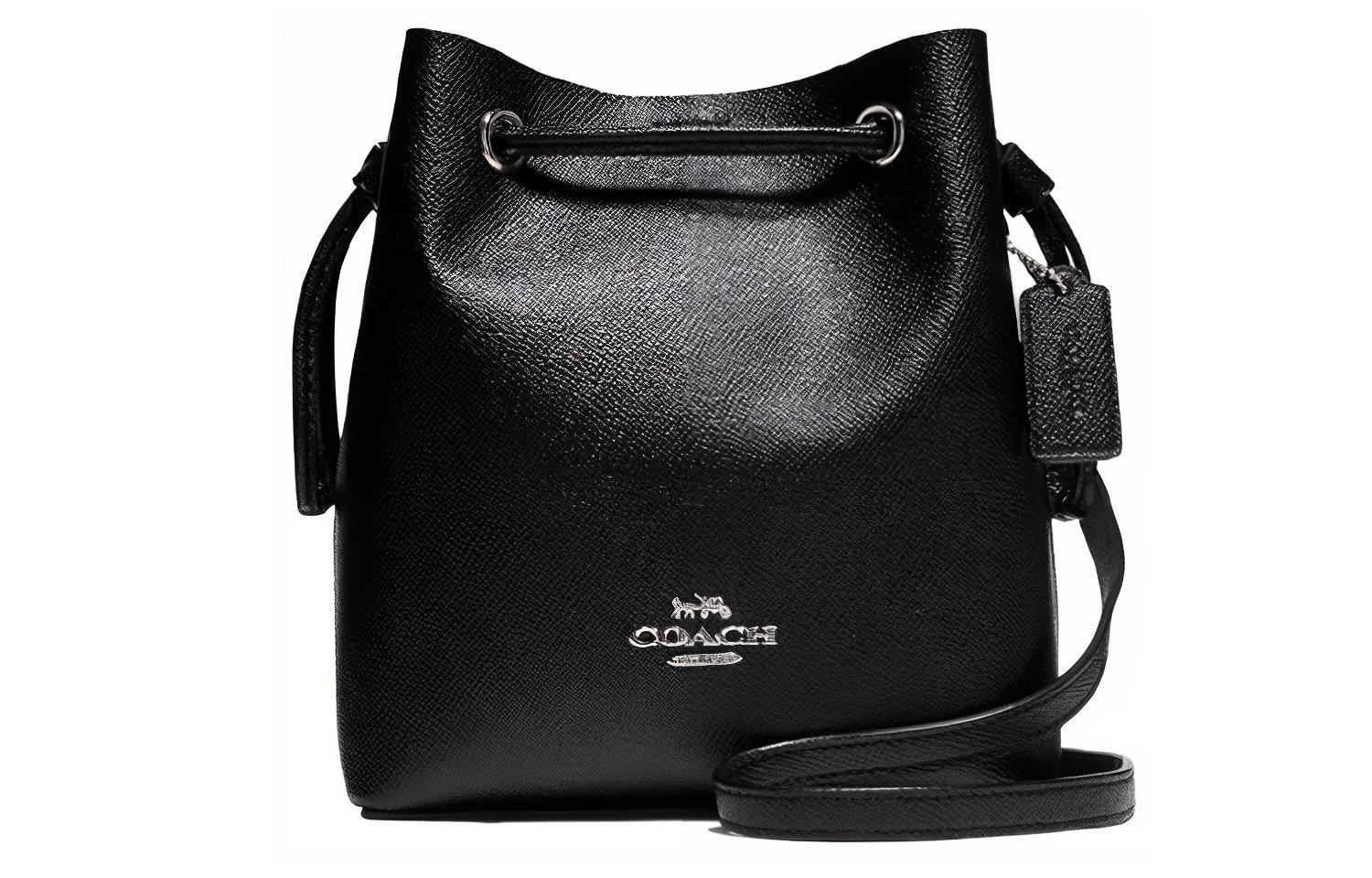 

COACH Сумка-ведро Lena Leather, женская, через плечо, черная
