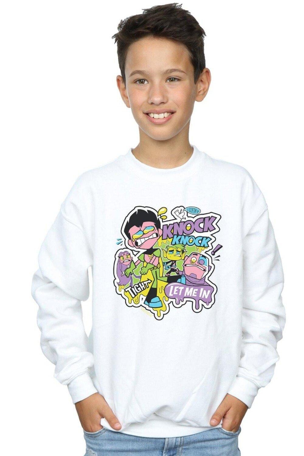 

Толстовка Teen Titans Go Knock Knock DC Comics, белый