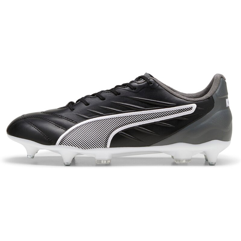 Футбольные бутсы для игры на траве King Pro mxsg Puma, цвет puma black-puma white-cool dark gray — фото 4