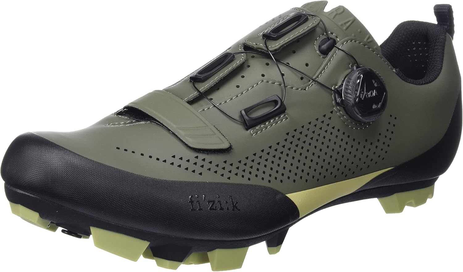 

Велосипедные туфли Fizik X5 Terra для горного велосипеда - Адаптивная посадка, Карбоновое волокно, Туфли MTB из микротекса, зеленый
