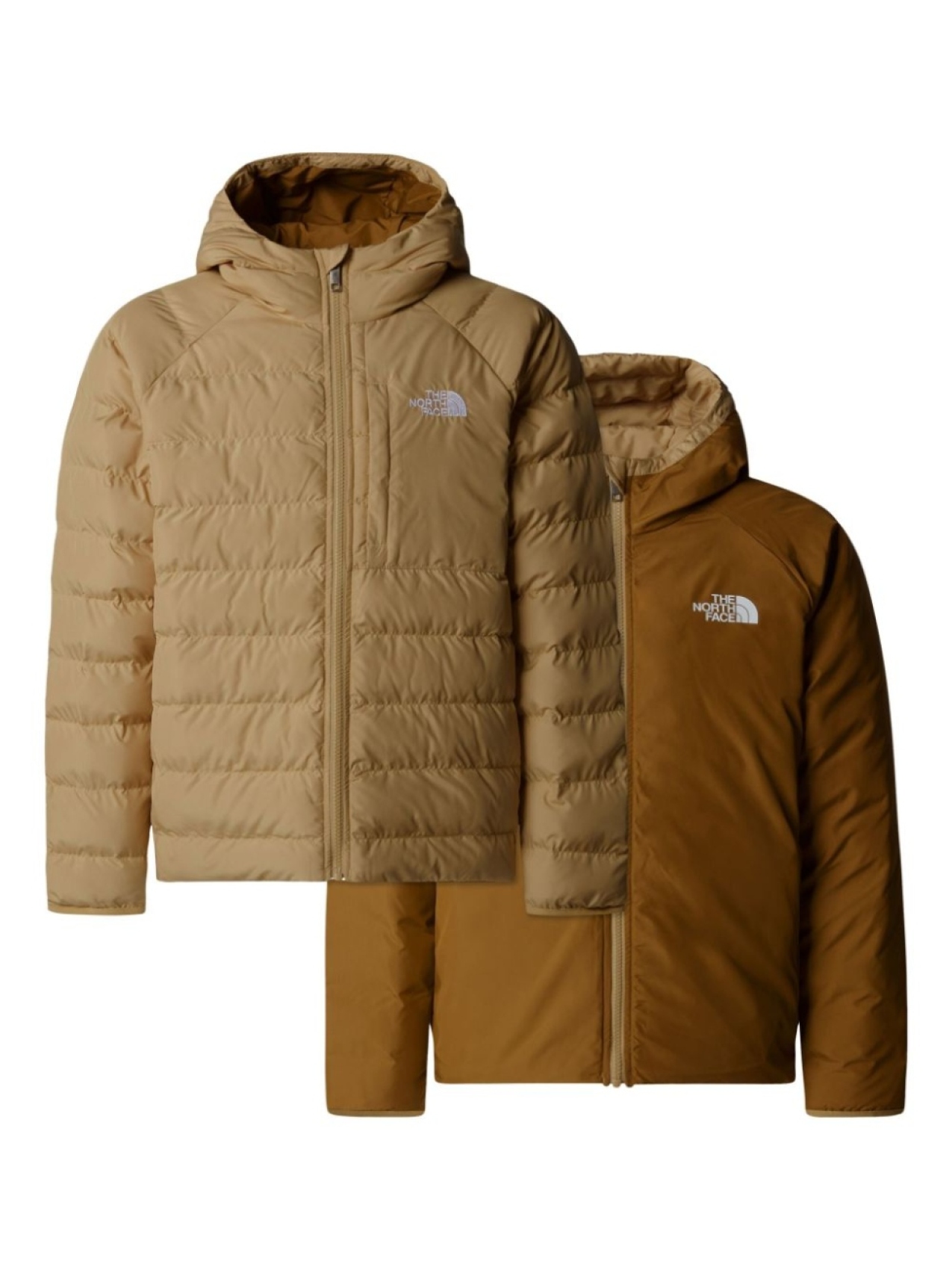 

Двусторонняя куртка The North Face Kids, нейтральный цвет