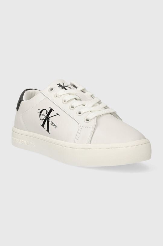 Кожаные кроссовки CLASSIC CUPSOLE LACEUP LTH WN Calvin Klein Jeans, белый — фото 2